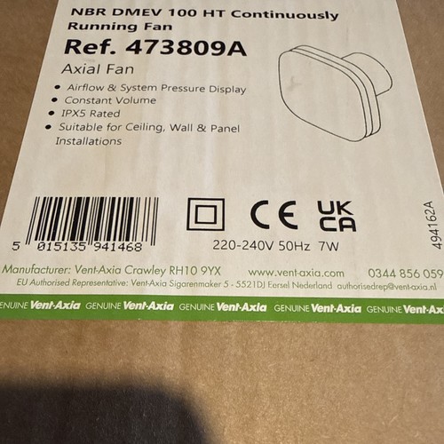 Vent axia 473809a carbon - 473809a, lo-carbon
