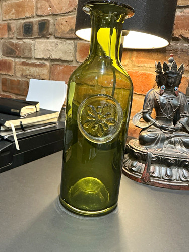 Dartington glass olive green - dartington,