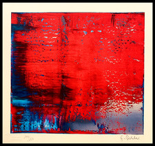 Gerhard Richter Lithograph COA Original Signed (Numbered A Hand)