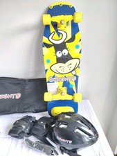 Vintage Skateboard Bundle Skaight Board 30" Deck Skaight Helmet,Pads,& Carry Bag