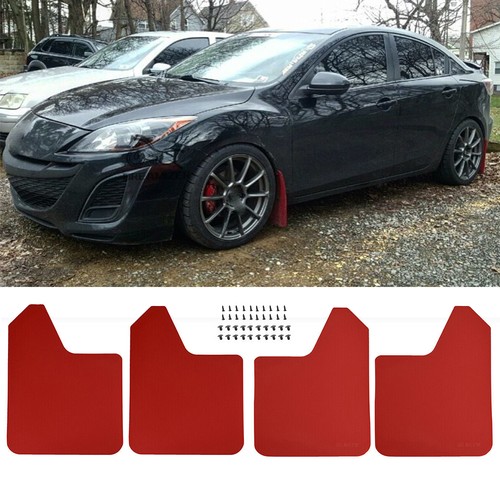 Red mudguards for mazda - red, 3