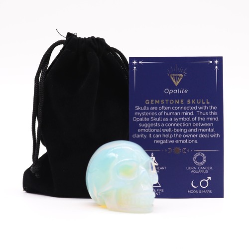 Gemstone lrg skull opalite - lrg,