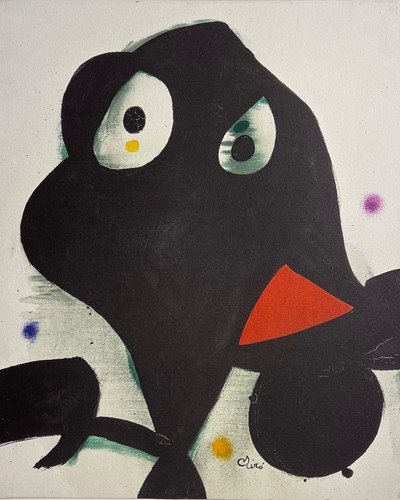 Joan miro tête heliogravure - joan,