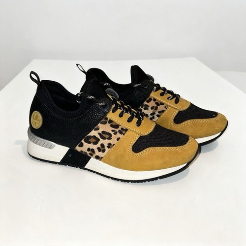 Rieker mustard yellow - mustard, leopard