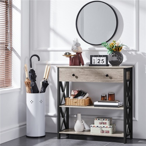 Console table with - with, drawer