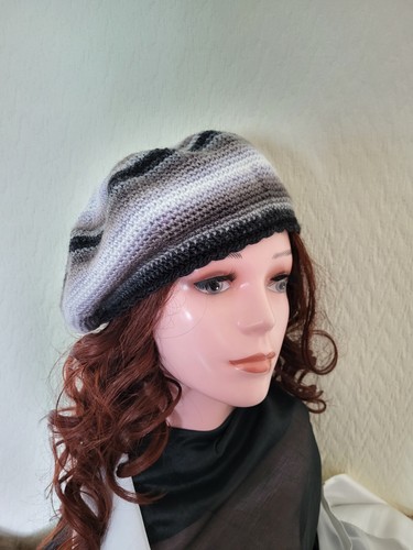 Handmade crochet beret hat - handmade,