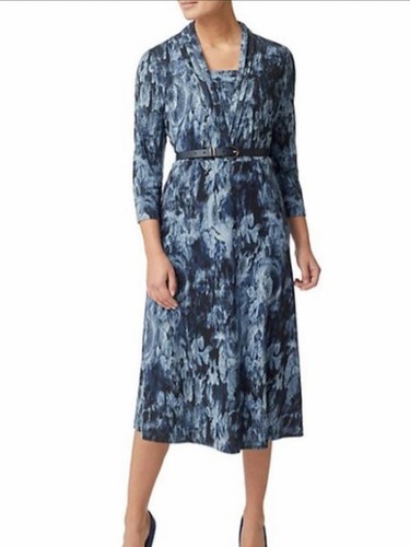 Eastex blue shaded dress with - blue,
