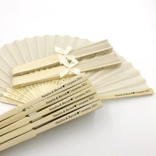 Personalized folding silk fans - folding,