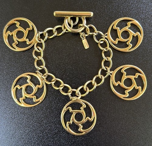 Vtg signed monet gold - monet, tone