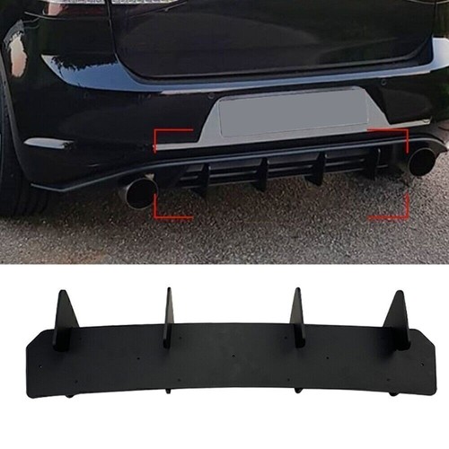 Abs black rear diffuser - abs,