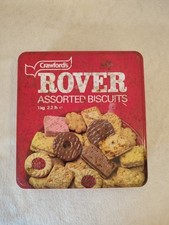 Crawfords Rover Assorted Biscuits 1980s Vintage 1kg Tin (Empty)