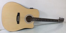 Fender Squier SA-105CE Full Size Cut-Away Electro-Acoustic Guitar-  Fishman PU
