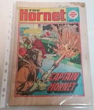 COMIC - Vintage UK Bronze Age Comic The Hornet Captain Hornet #579 Oct 12th 1974