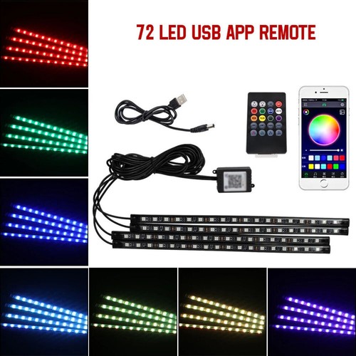 4pcs rgb led under - 4pcs,