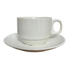 Set of 6 Stacking Cup & Saucer