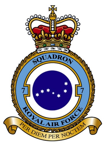 Raf squadron badge metal - on,