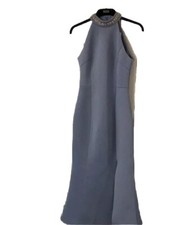Gorgeous Blue Evening Halter Neck Dress By Coast