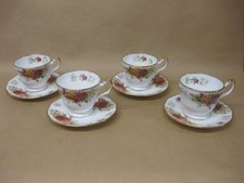 4 Vintage Queen's Rosina China
