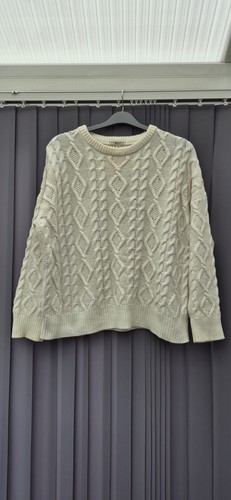 Cable knit jumper cream - tu,