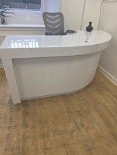 Large White Curved Reception