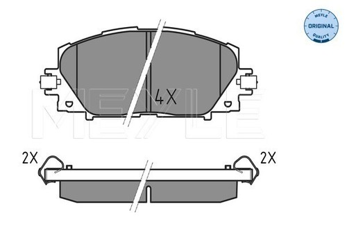 Brake pad set - pad,