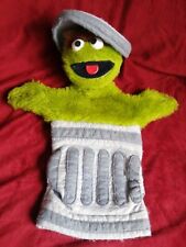 OSCAR THE GROUCH VINTAGE HAND PUPPET SESAME STREET 13" JIM HENSON PLUSH TOY RARE