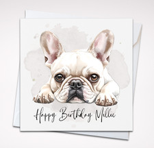 Personalised French Bulldog Card | Birthday or Mother’s/Father’s Day | 8 Designs