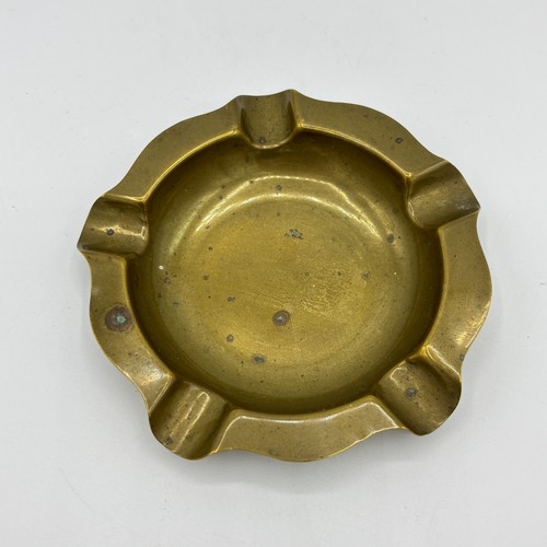 Vintage solid brass circular - solid,