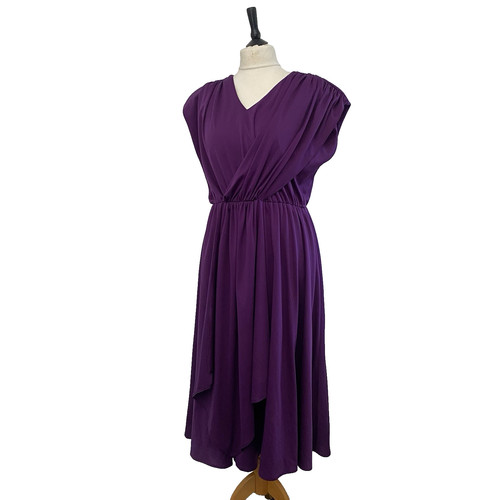 Vintage 1980s purple dress - vintage,