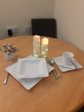 30 Piece White Dinner Service