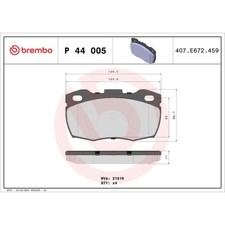 BREMBO P 44 005 Brake Pads Set