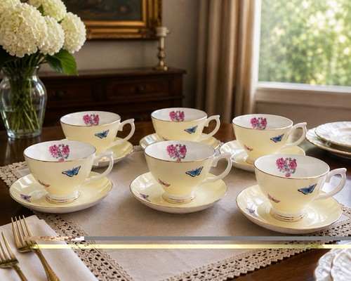 Vintage butterfly floral - vintage,