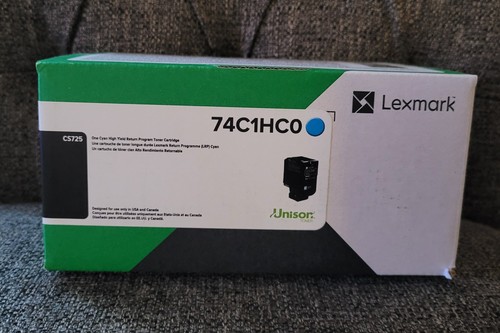 Lexmark 74c1hc0 cyan - cyan, high