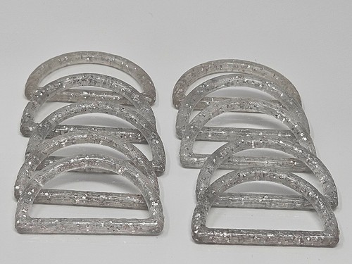 Vintage silver plastic faux - 10,