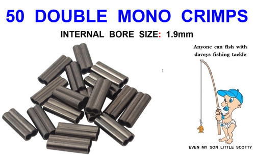 Double mono crimps - double, 200lb