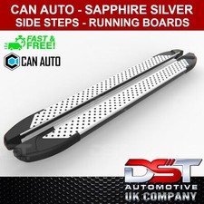 FITS CITROEN DISPATCH DST XP2 SIDE STEPS RUNNING BOARDS 2017> L2 SILVER