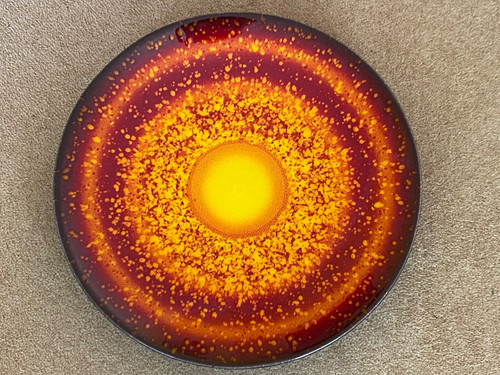 Poole pottery sun 42cm - sun, charger