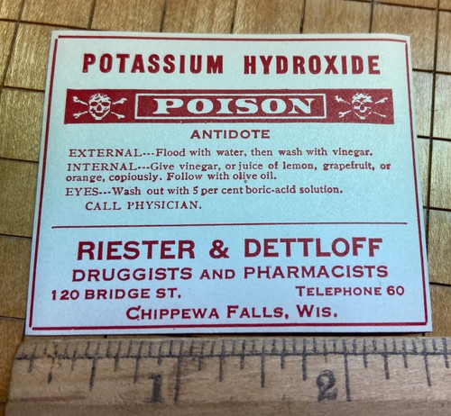 Old potassium hydroxide - old,