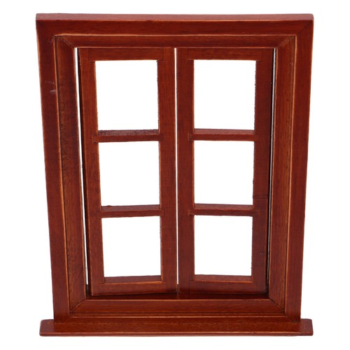 Doll house wood window - house,