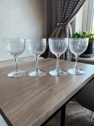 Antique glass set 4 - set, of