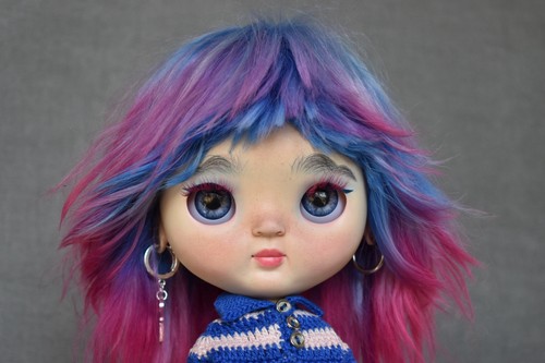 Custom blythe doll with alpaca - blythe,