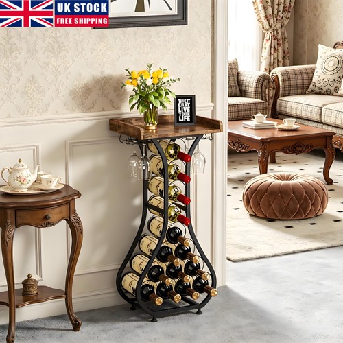 Wine rack free standing wooden - rack,