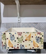 Emma Bridgewater Polls Dots Hens / Chickens Wooden Storage Crate / Gift Hamper