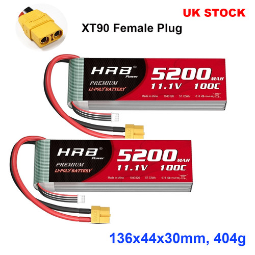 2pcs hrb 5200mah - hrb, xt90