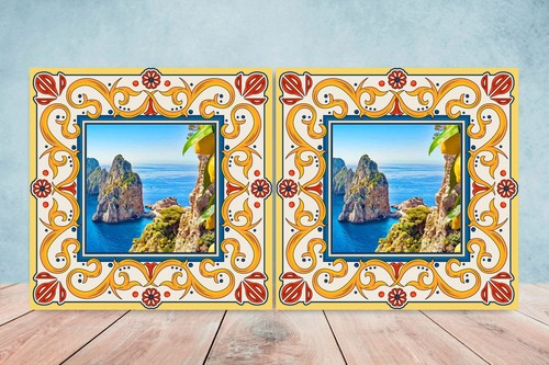 Italian ceramic backsplash - italian,