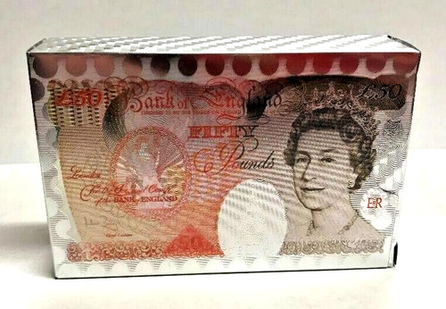 Silver pound card - card,