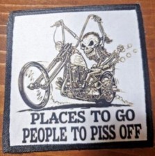 BOBBER CHOPPER MOTORCYCLE BIKER CUSTOM CHOICE OF 9 SEW / IRON ON PATCH
