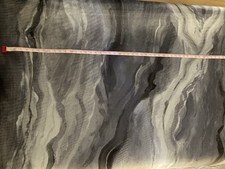 Marble Velvet Lampshade Prestigious Textiles Lava Wave Alabaster Grey Fabric