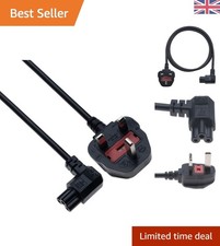 2m IEC C5 Power Cable with UK