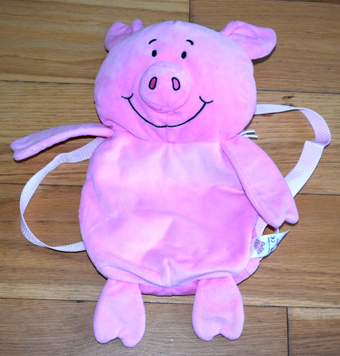 Percy pig backpack bag - pig, plush